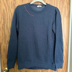 tentree Women’s Embroidered Navy Crew Neck Size Medium